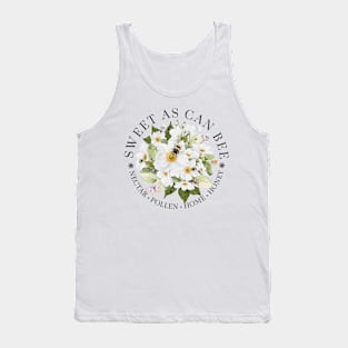 Sweet As Can Bee with Apple Tree Blossoms Tank Top